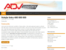 Tablet Screenshot of adv.cz