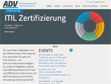 Tablet Screenshot of adv.at